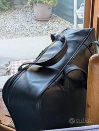 Borsa vintage vera pelle nera 