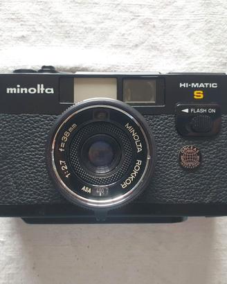 Minolta Hi-Matic S fotocamera compatta analogica
