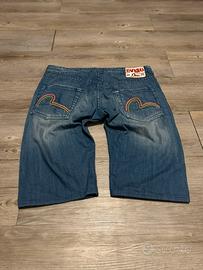 Evisu Bonsai Vintage 2000’s Wide leg denim Jorts