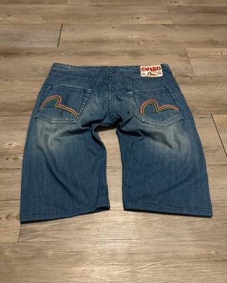 Evisu Bonsai Vintage 2000’s Wide leg denim Jorts