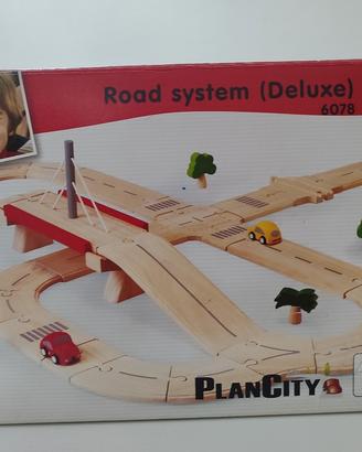 Pista in legno PlanCity della Plan Toys