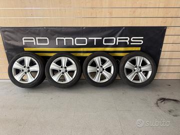 4 Cerchi in Lega Audi Originali 17" 5x112 + Gomme