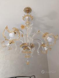 Prestigioso set Lampadario in Vetro di Murano 