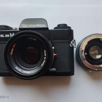 Rolleiflex SL35M + planar 50mm 1.8+converter 2X