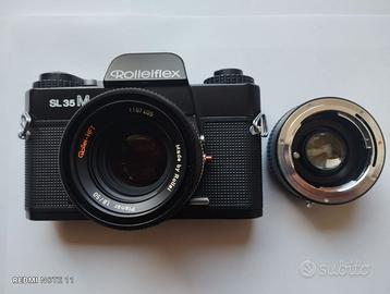 Rolleiflex SL35M + planar 50mm 1.8+converter 2X