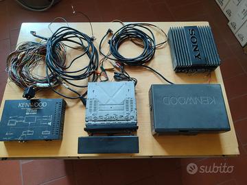 Kenwood KVC-1000+ cd changer + ampli Sony + cavi