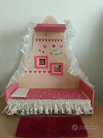 Frade Mobili Legno Letto Reale Vintage Rarissimo