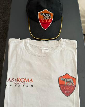 A. S. Roma maglietta cappellino e penna