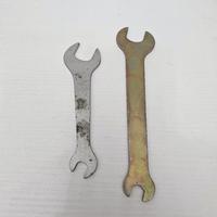 2 CHIAVI FISSE A DOPPIA FORCHETTA SOTTILI VINTAGE