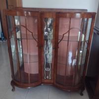 Vetrinetta antica stile inglese in legno