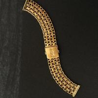 Bracciale orologio oro 18kt maglia vintage