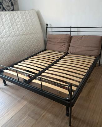 Letto matrimonio moniale in ferro battuto