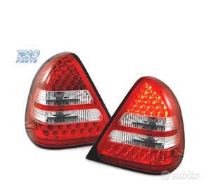 FARI LED PER MERCEDES W202 C-KLASSE 93-00 ROSSO BI