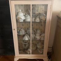 Vetrinetta shabby chic 2 ante in vetro – elegante