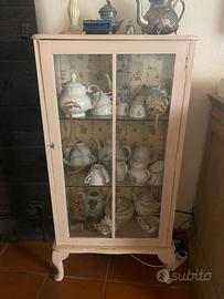 Vetrinetta shabby chic 2 ante in vetro – elegante