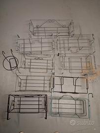 Porta vaschette da balcone-ringhiera