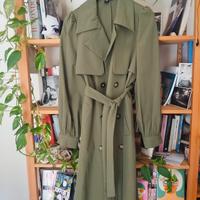 Trench Donna Verde Militare Nuovo.