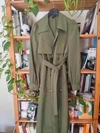 Trench Donna Verde Militare Nuovo.