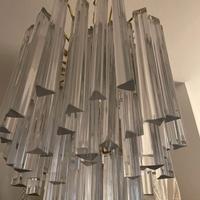 Lampadario ed applique in Vetro stile Venini anni