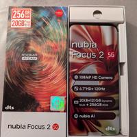 nubia focus 2    5g  8+12 ram 256 rom 