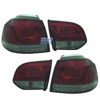 FANALI VOLKSWAGEN VW GOLF 6 08-12 LED ROSSO/CRONO 