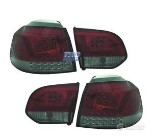 FANALI VOLKSWAGEN VW GOLF 6 08-12 LED ROSSO/CRONO 