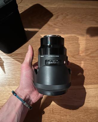 Sigma 50 f1.4 art DG attacco Sony