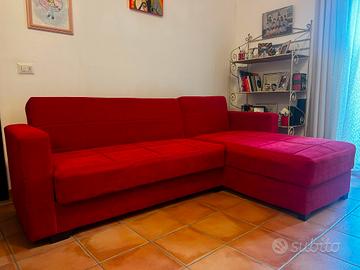DIVANO ANGOLARE LETTO CON DOPPIO CONTENITORE