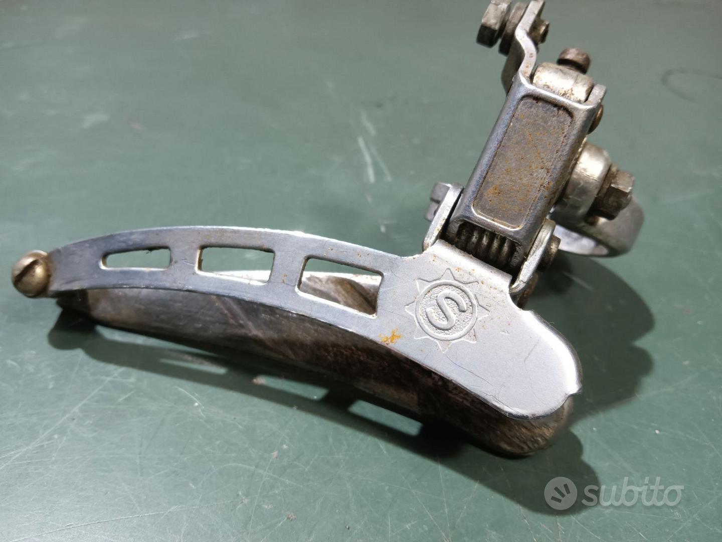 Deragliatore Anteriore Vintage Suntour 7 Morsetto 28,6 Mm Tiro Basso 9 Velocità Per Bici Da Corsa/MTB