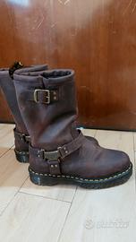 Dr. Martens Biker in pelle Marrone 