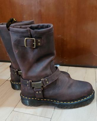 Dr. Martens Biker in pelle Marrone 