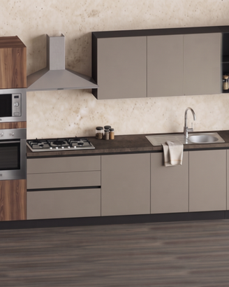 CUCINA NUOVA LINEARE CUCINE SU MISURA COMPONIBILE