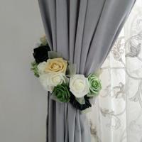 Embrasse floreale per tende fatta a mano