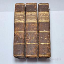 Libro Antico 1817 Rudimenti di Storia Martuscelli