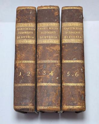 Libro Antico 1817 Rudimenti di Storia Martuscelli