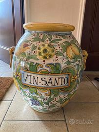 Orcio in ceramica Toscano dipinto a mano