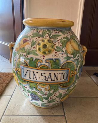 Orcio in ceramica Toscano dipinto a mano