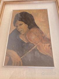 Quadro "La violinista"