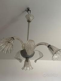 Lampadario antico vetro Murano