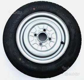 Ruota completa per rimorchio 155/70-12C Fiat