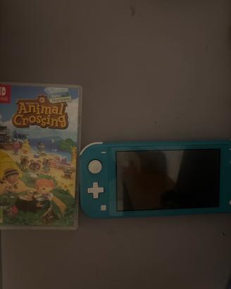 Nintendo switch lite  (usata) + animal crossing