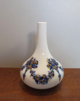 Vaso vintage Heinrich Germany. Blu e oro. 13 cm