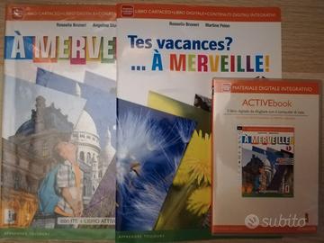 A merveille 1 e 2 Libri scuola media francese