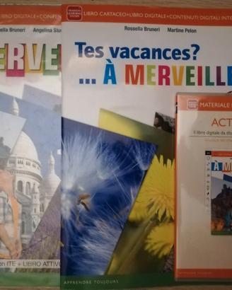 A merveille 1 e 2 Libri scuola media francese