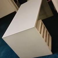 Scrivania legno metallo anni 70