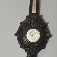 orologio da parete con  termometro  e barometro 