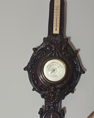 orologio da parete con  termometro  e barometro 