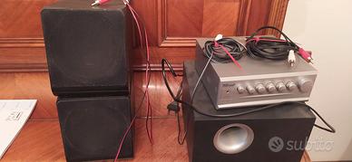 Amplificatore e subwoofer Trust+casse