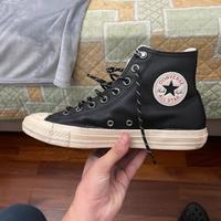 Converse di pelle nere