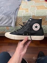 Converse di pelle nere